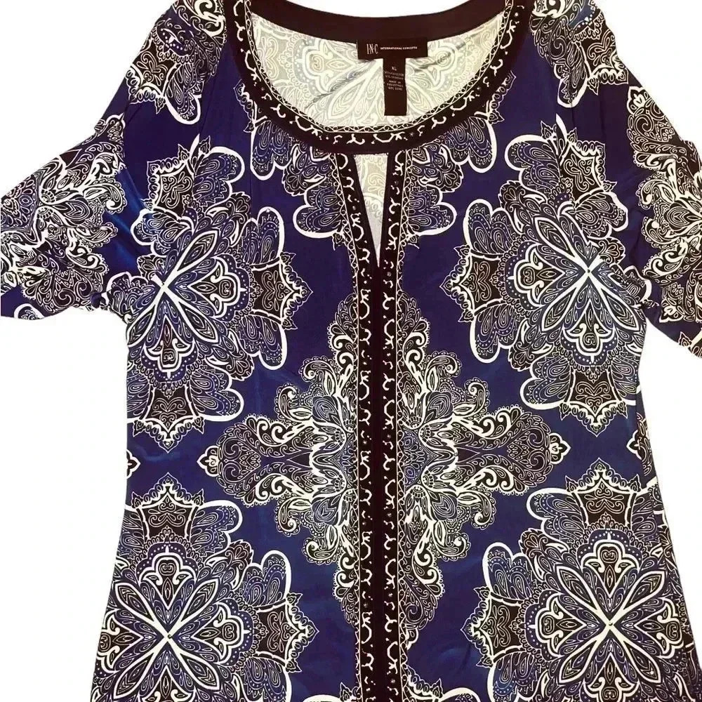 I.N.C beautiful long sleeve shirt dress - Picture 10 of 16